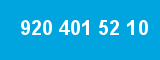 920 401 52 10 920 401 52 10